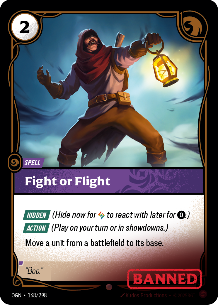Fight or Flight OGN-168/298 Normal Riftbound card