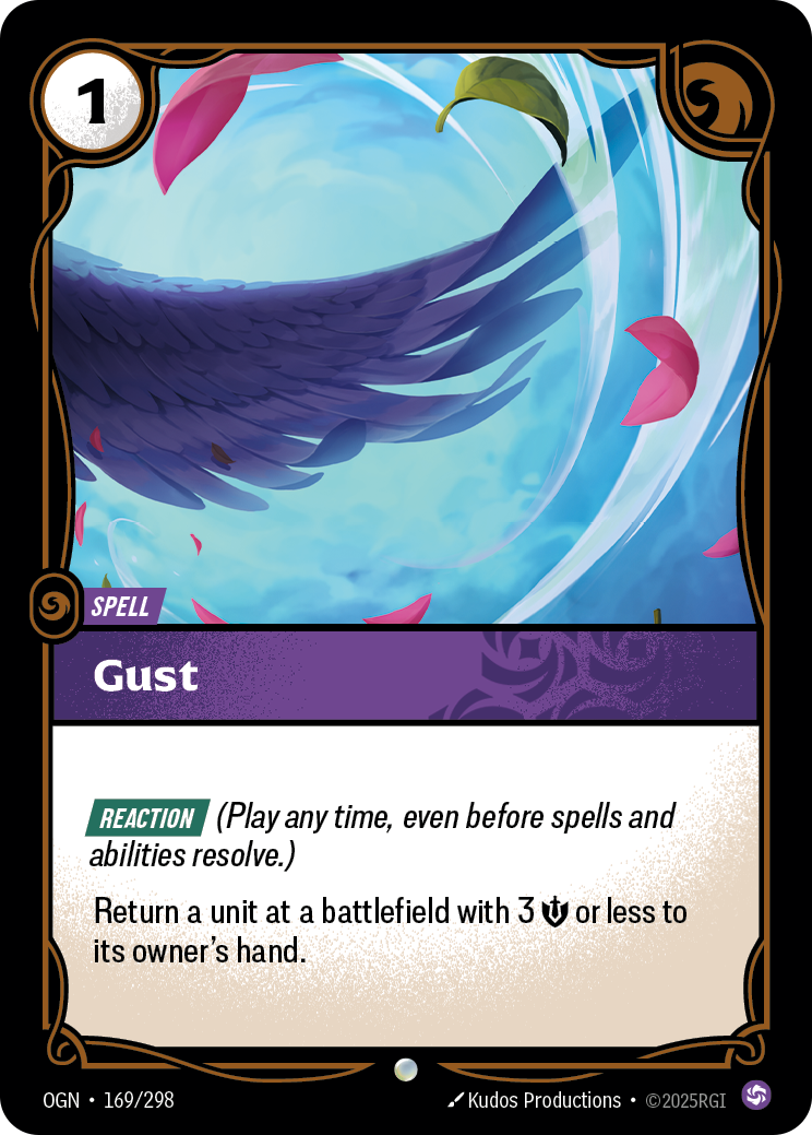 Gust OGN-169/298 Normal Riftbound card