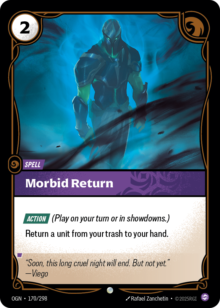 Morbid Return OGN-170/298 Normal Riftbound card
