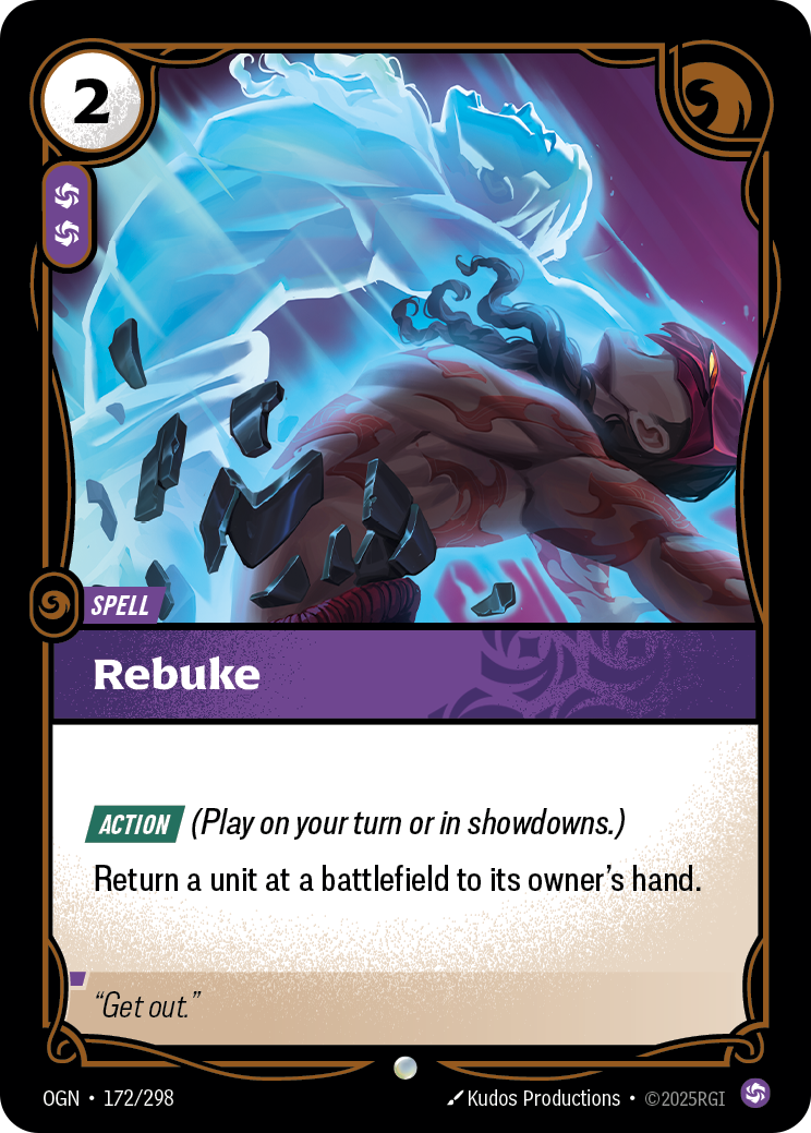 Rebuke OGN-172/298 Normal Riftbound card