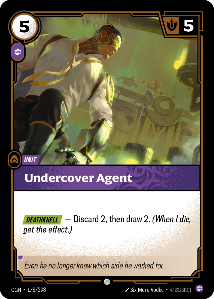 Undercover Agent OGN-178/298 Normal Riftbound card