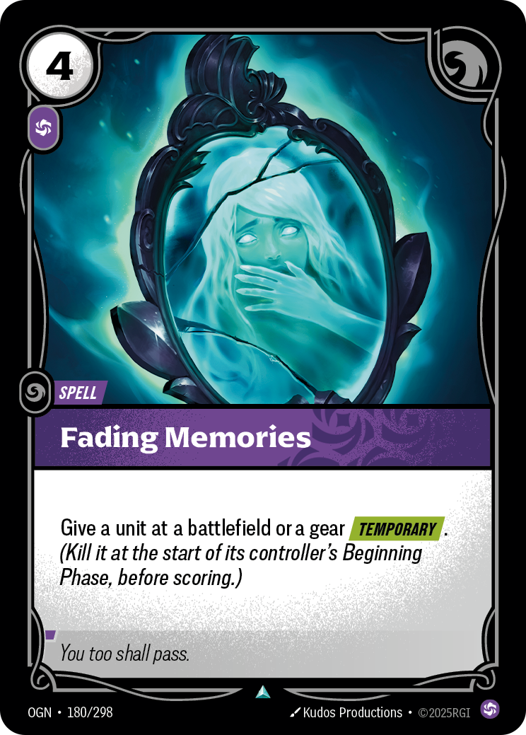 Fading Memories OGN-180/298 Normal Riftbound card