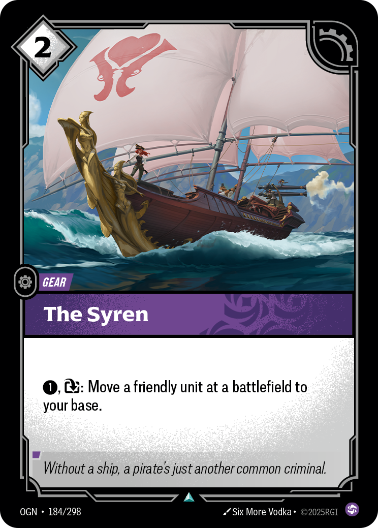 The Syren OGN-184/298 Normal Riftbound card