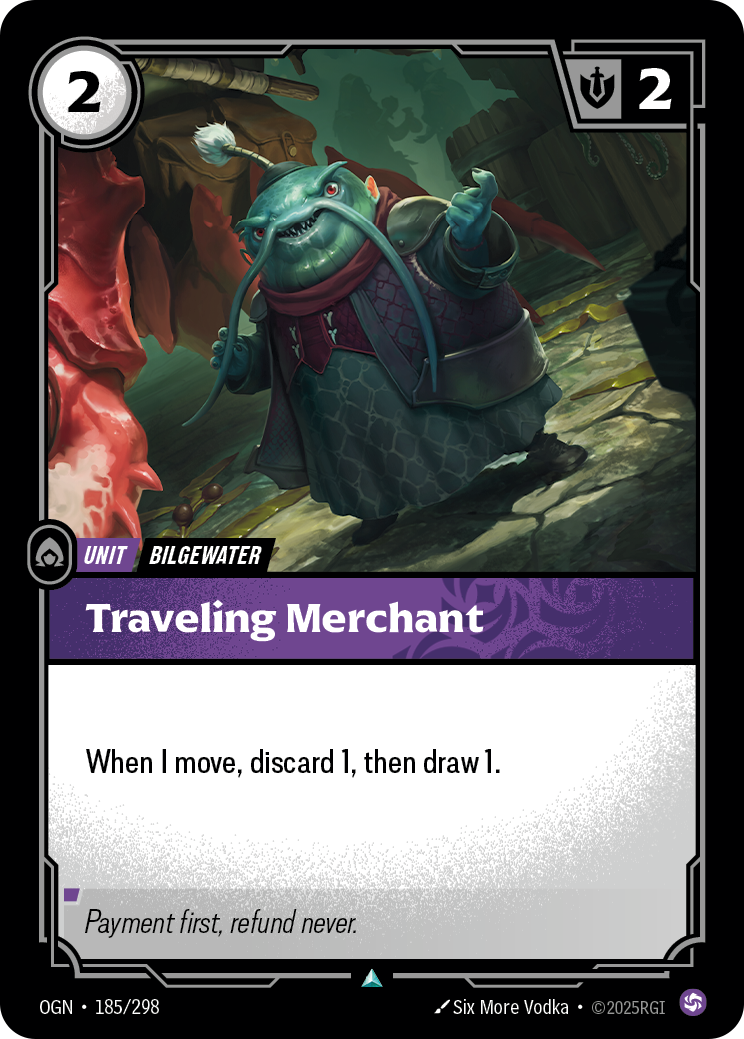 Traveling Merchant OGN-185/298 Normal Riftbound card