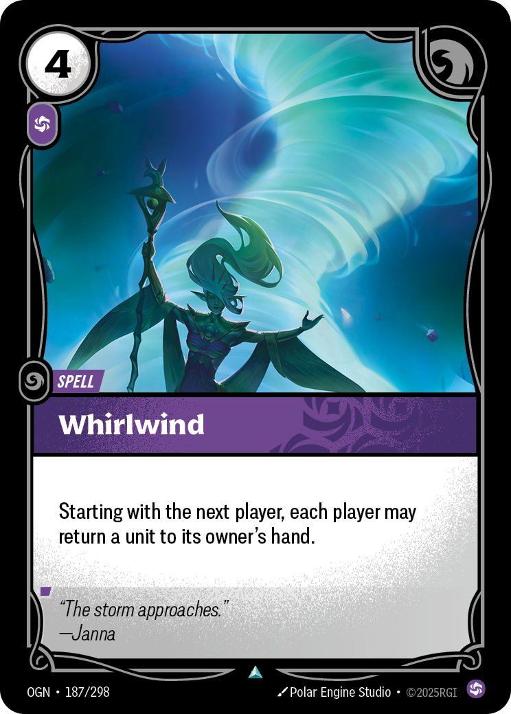 Whirlwind OGN-187/298 Normal Riftbound card