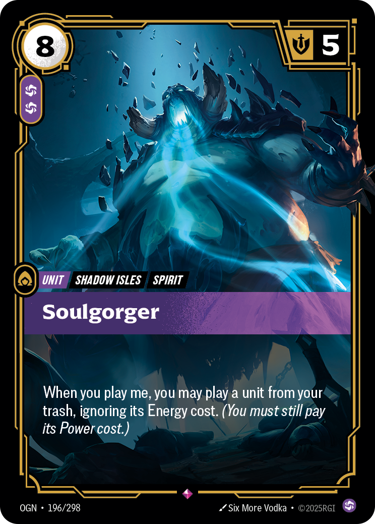 Soulgorger OGN-196/298 Normal Riftbound card