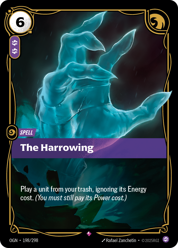 The Harrowing OGN-198/298 Normal Riftbound card