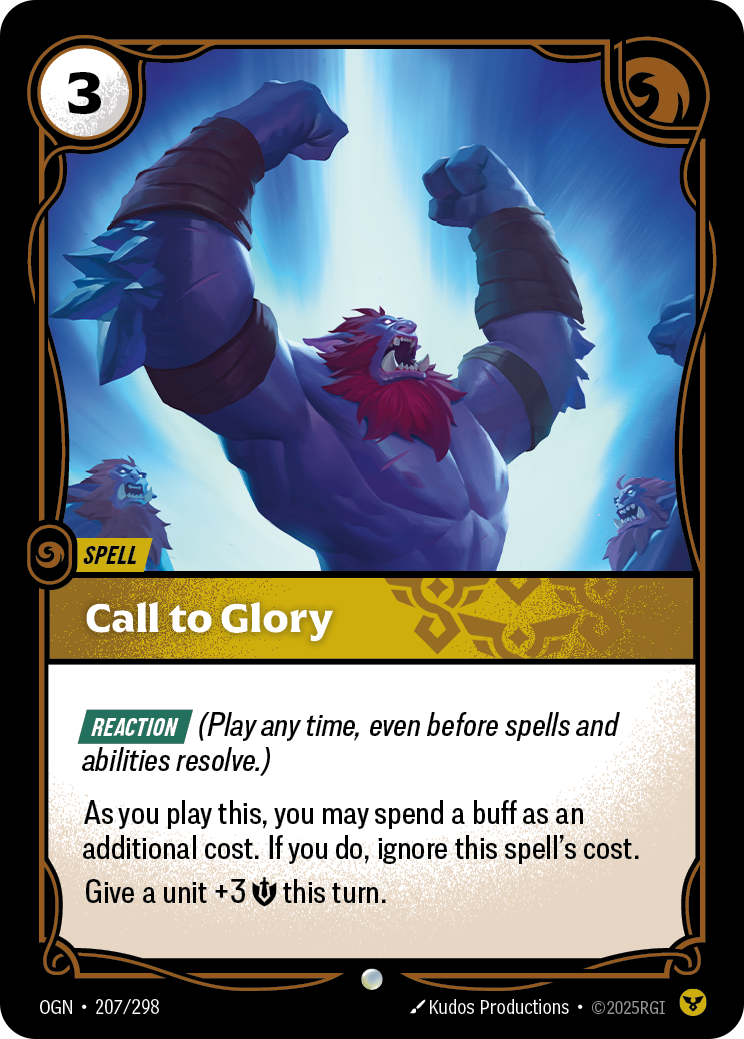 Call to Glory OGN-207/298 Normal Riftbound card