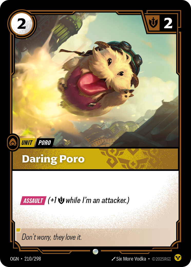 Daring Poro OGN-210/298 Normal Riftbound card