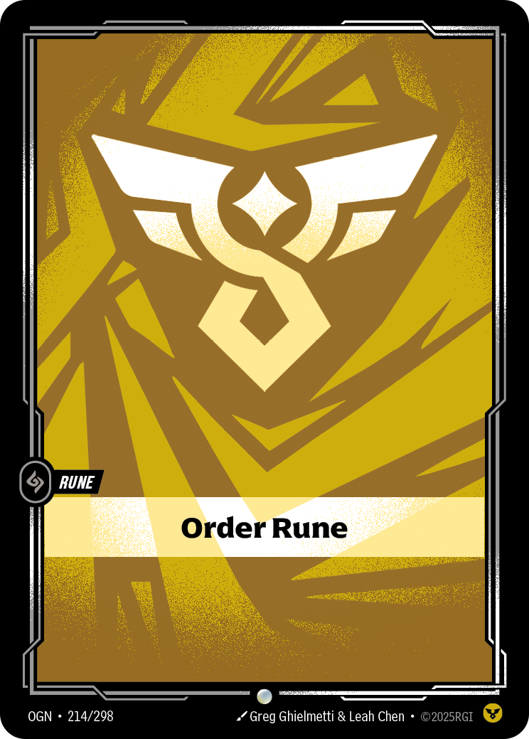 Order Rune OGN-214/298 Normal Riftbound card