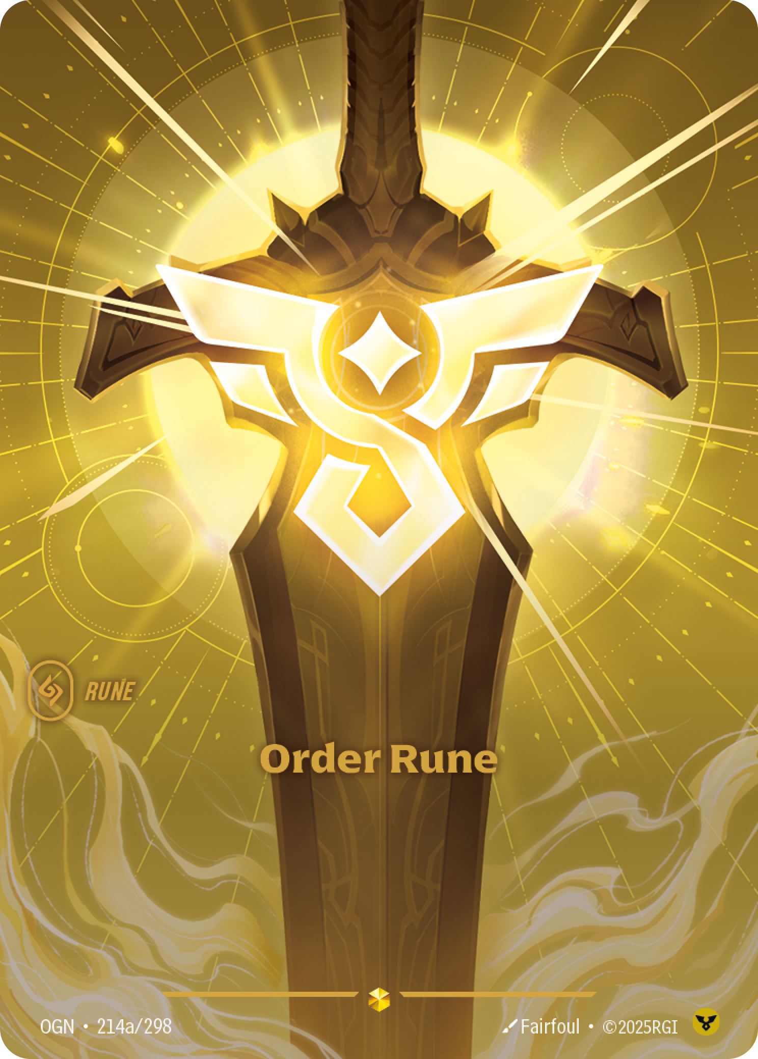 Order Rune OGN-214a/298 Alternate Art Riftbound card