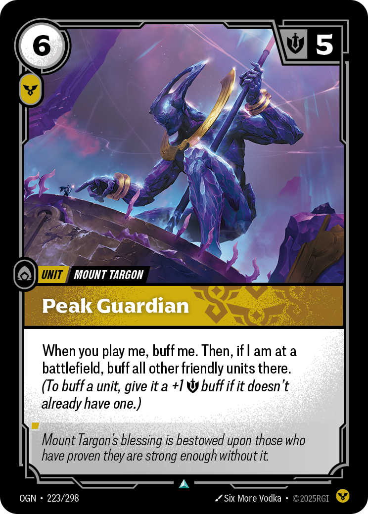 Peak Guardian OGN-223/298 Normal Riftbound card