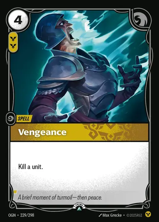 Vengeance OGN-229-p-NN Foil Riftbound card