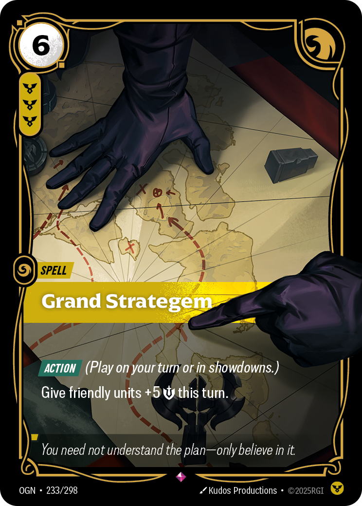 Grand Strategem OGN-233/298 Normal Riftbound card