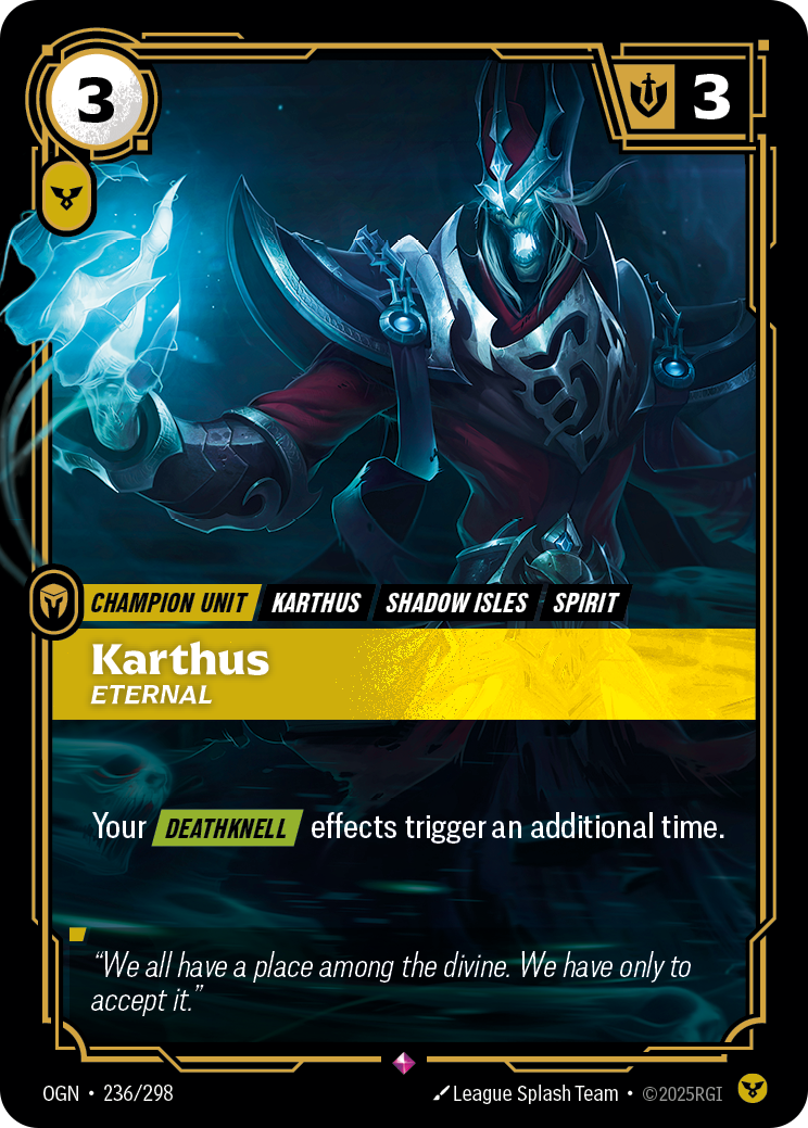 Karthus, Eternal OGN-236/298 Normal Riftbound card