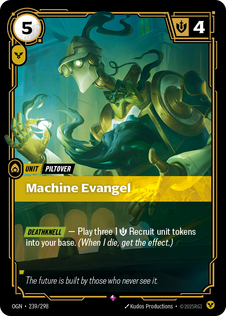Machine Evangel OGN-239/298 Normal Riftbound card