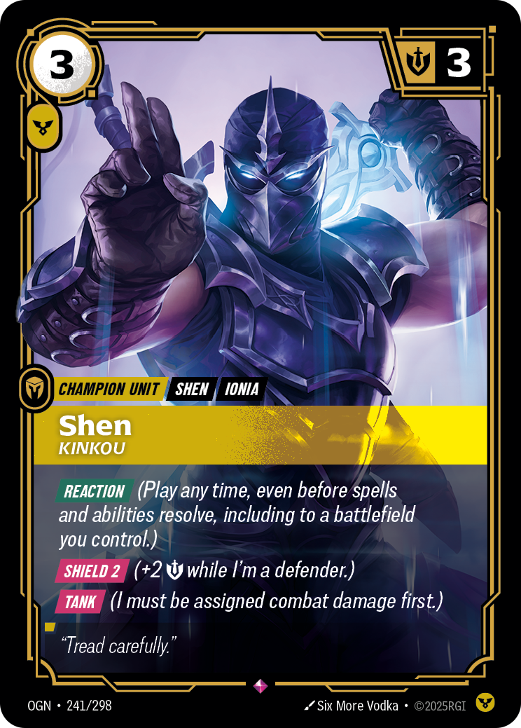 Shen, Kinkou Riftbound card