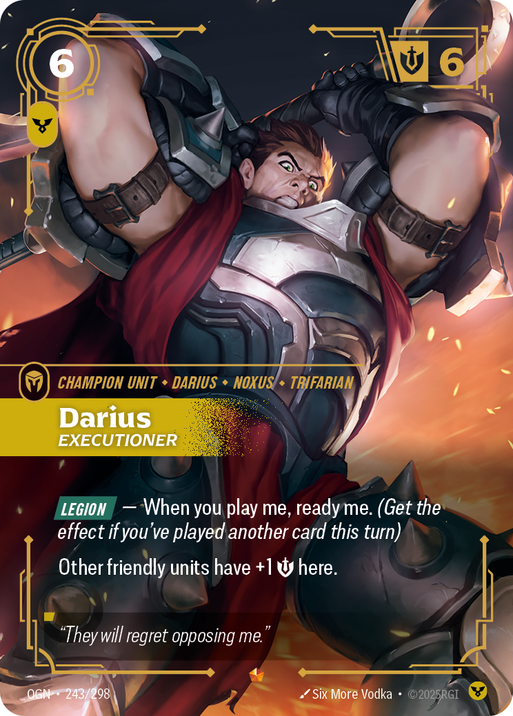 Darius, Executioner OGN-243/298 Normal Riftbound card