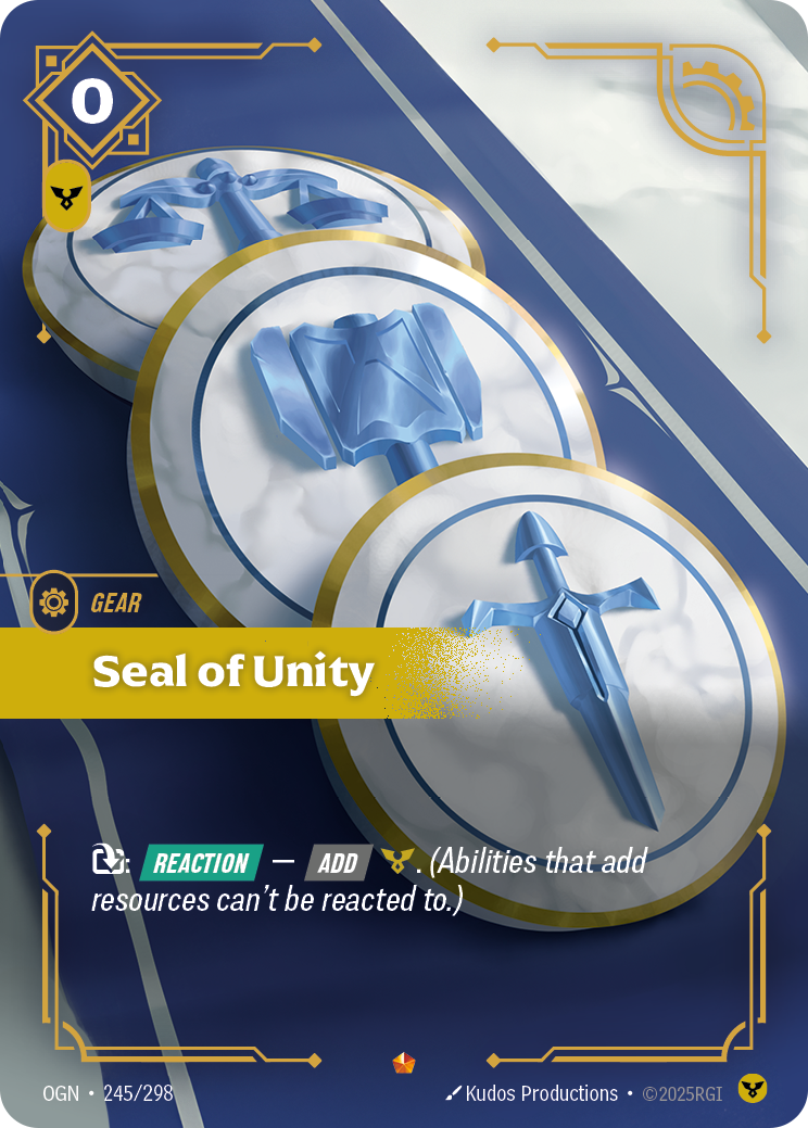 Seal of Unity Riftbound card