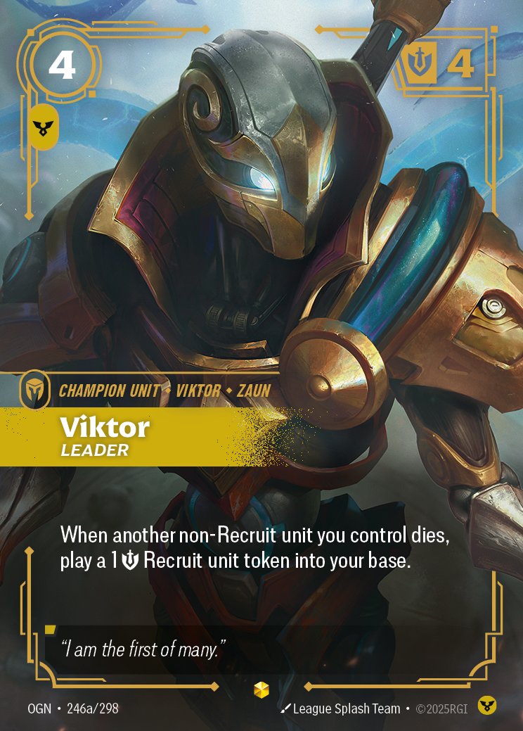 Viktor, Leader OGN-246a/298 Alternate Art Riftbound card