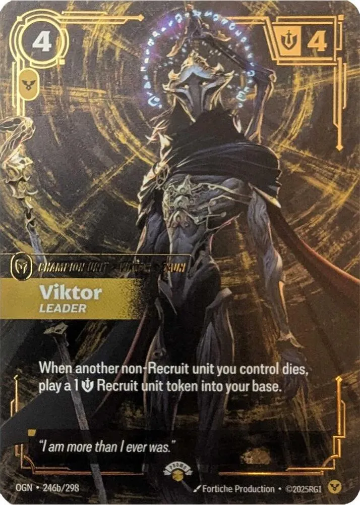 Viktor, Leader OGN-246b/298 Foil Riftbound card