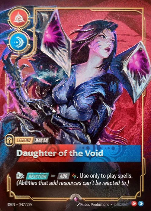 Daughter of the Void OGN-247/298-P-PRIZE Normal Riftbound card
