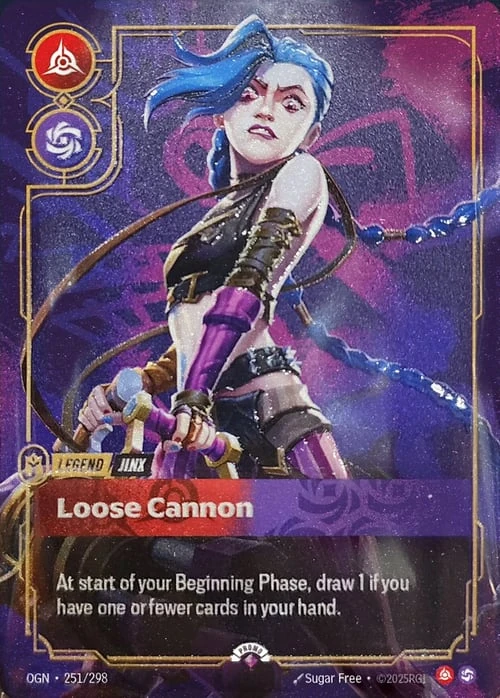 Loose Cannon OGN-251/298-P-PRIZE Normal Riftbound card