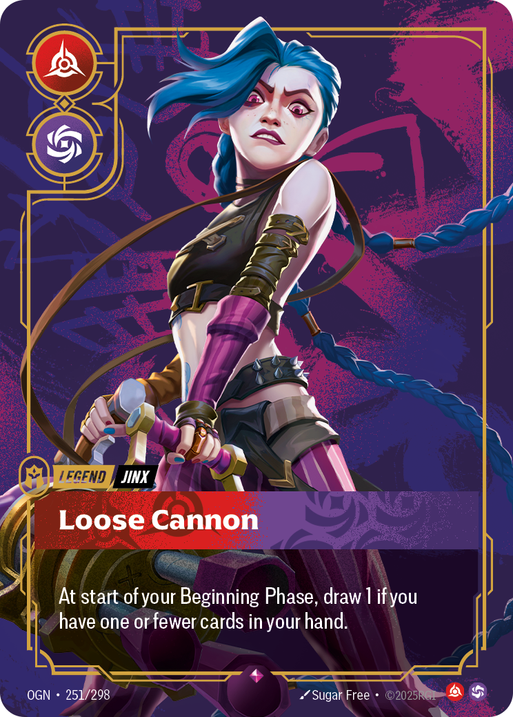 Loose Cannon OGN-251/298 Normal Riftbound card