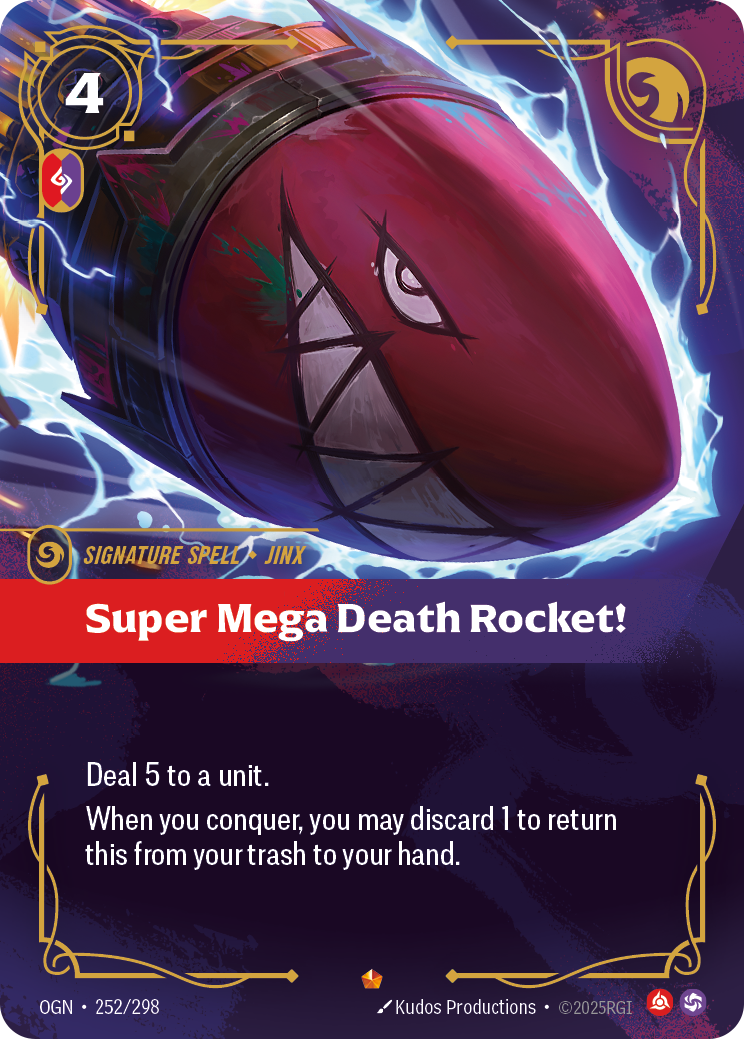 Super Mega Death Rocket! OGN-252/298 Normal Riftbound card