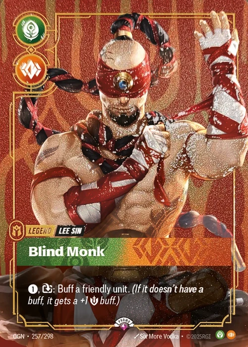 Blind Monk OGN-257/298-P-PRIZE Normal Riftbound card