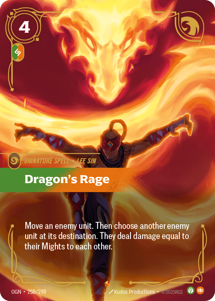 Dragon's Rage OGN-258/298 Normal Riftbound card
