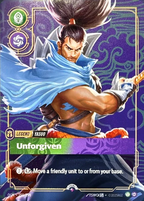 Unforgiven OGN-259/298-P-PRIZE Normal Riftbound card