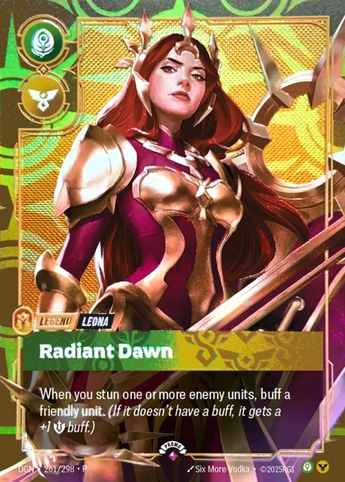 Radiant Dawn OGN-261/298-P-BEST Foil Riftbound card