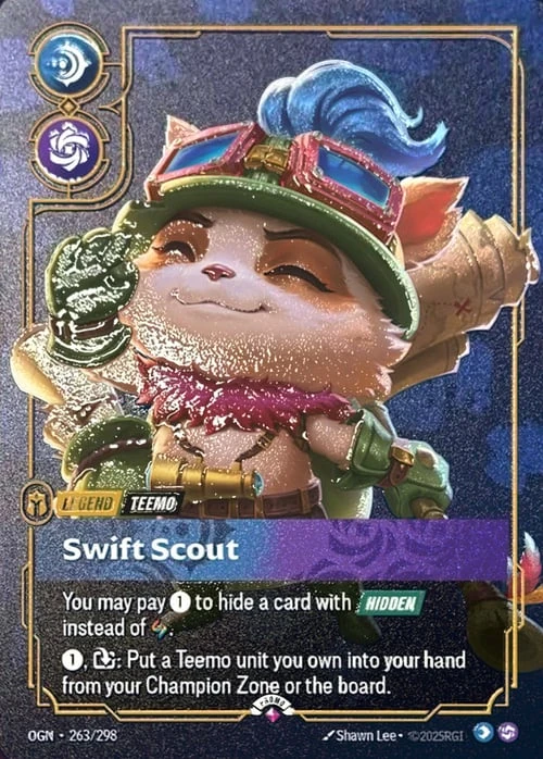 Swift Scout OGN-263/298-P-PRIZE Normal Riftbound card