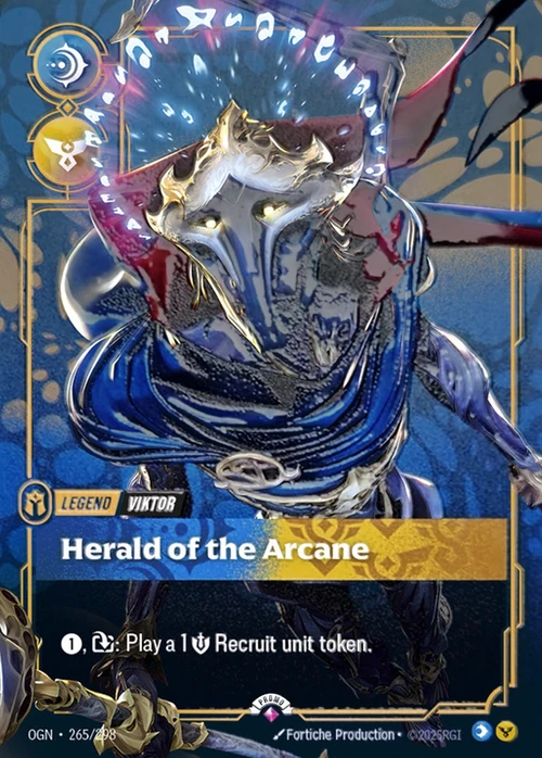Herald of the Arcane OGN-265/298-P-PRIZE Normal Riftbound card