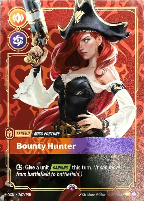 Bounty Hunter OGN-267/298-P-PRIZE Normal Riftbound card