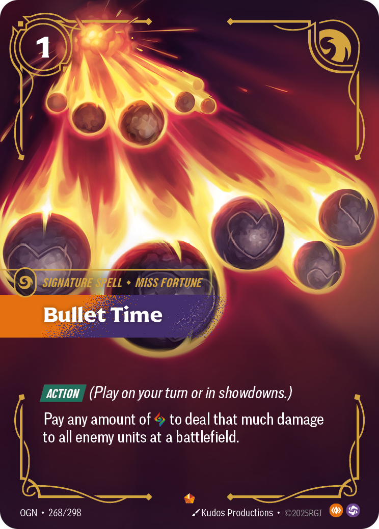 Bullet Time OGN-268/298 Normal Riftbound card