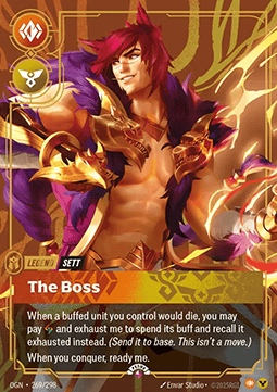 The Boss OGN-269/298-P Normal Riftbound card