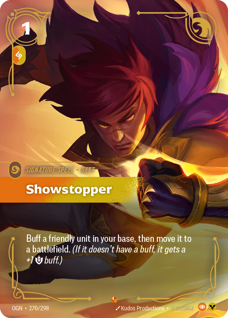 Showstopper OGN-270/298 Normal Riftbound card