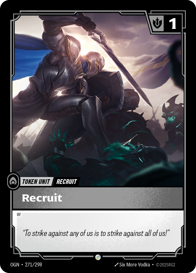 Recruit (DE) OGN-271/298 Normal Riftbound card