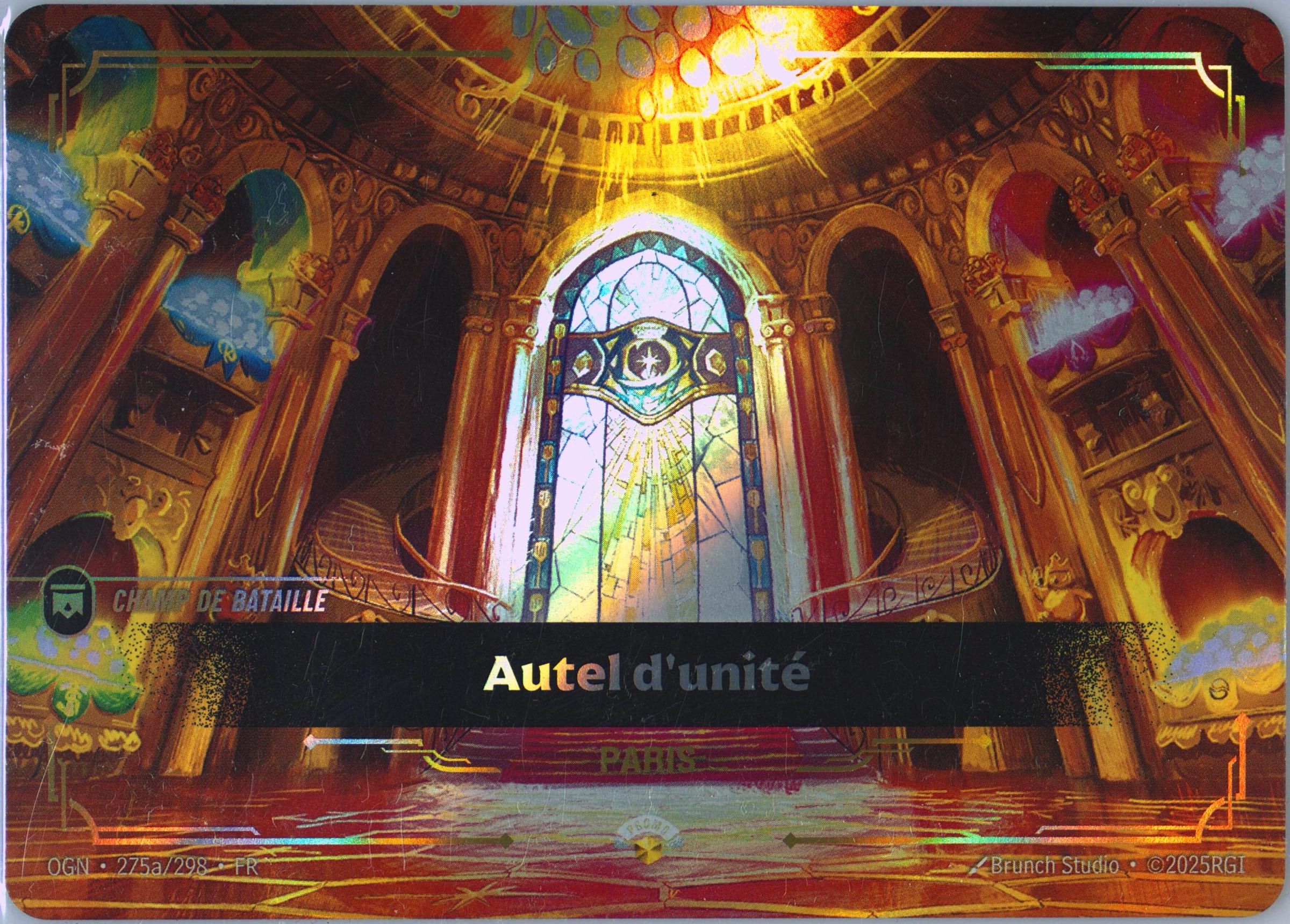 Altar to Unity OGN-275a/298 Foil Riftbound card