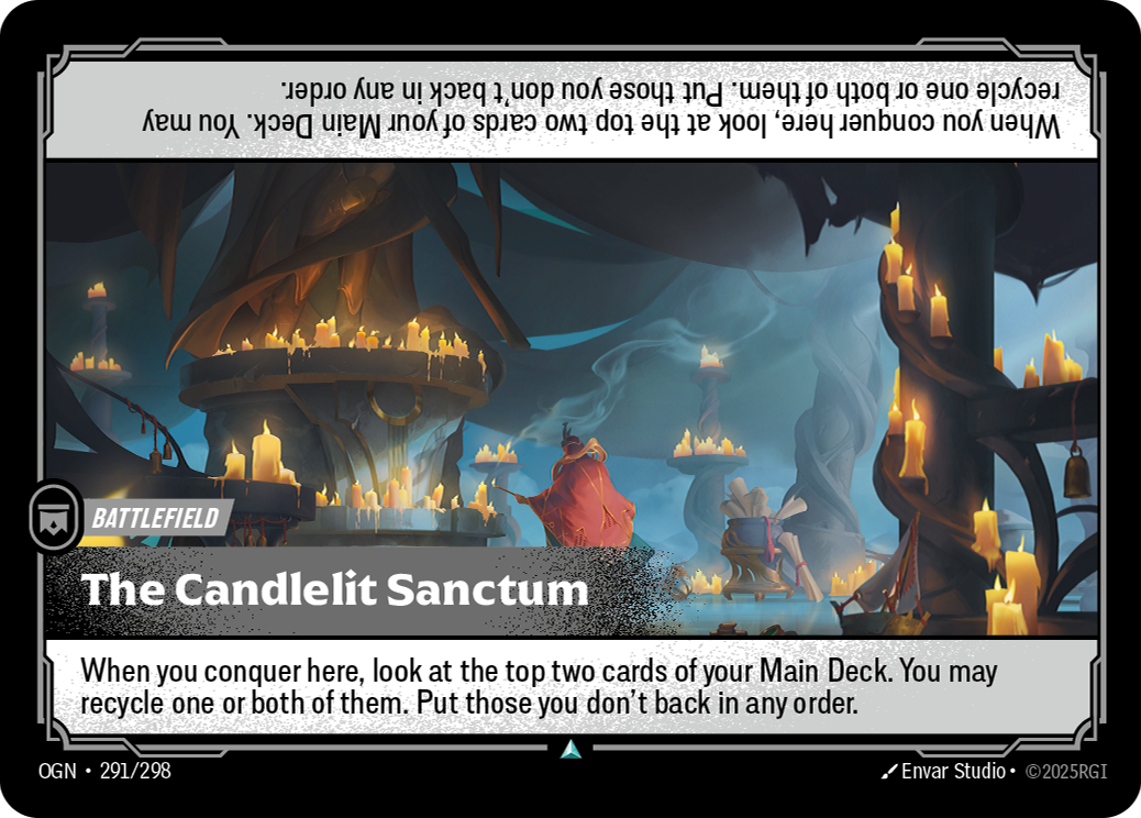 The Candlelit Sanctum OGN-291/298 Normal Riftbound card