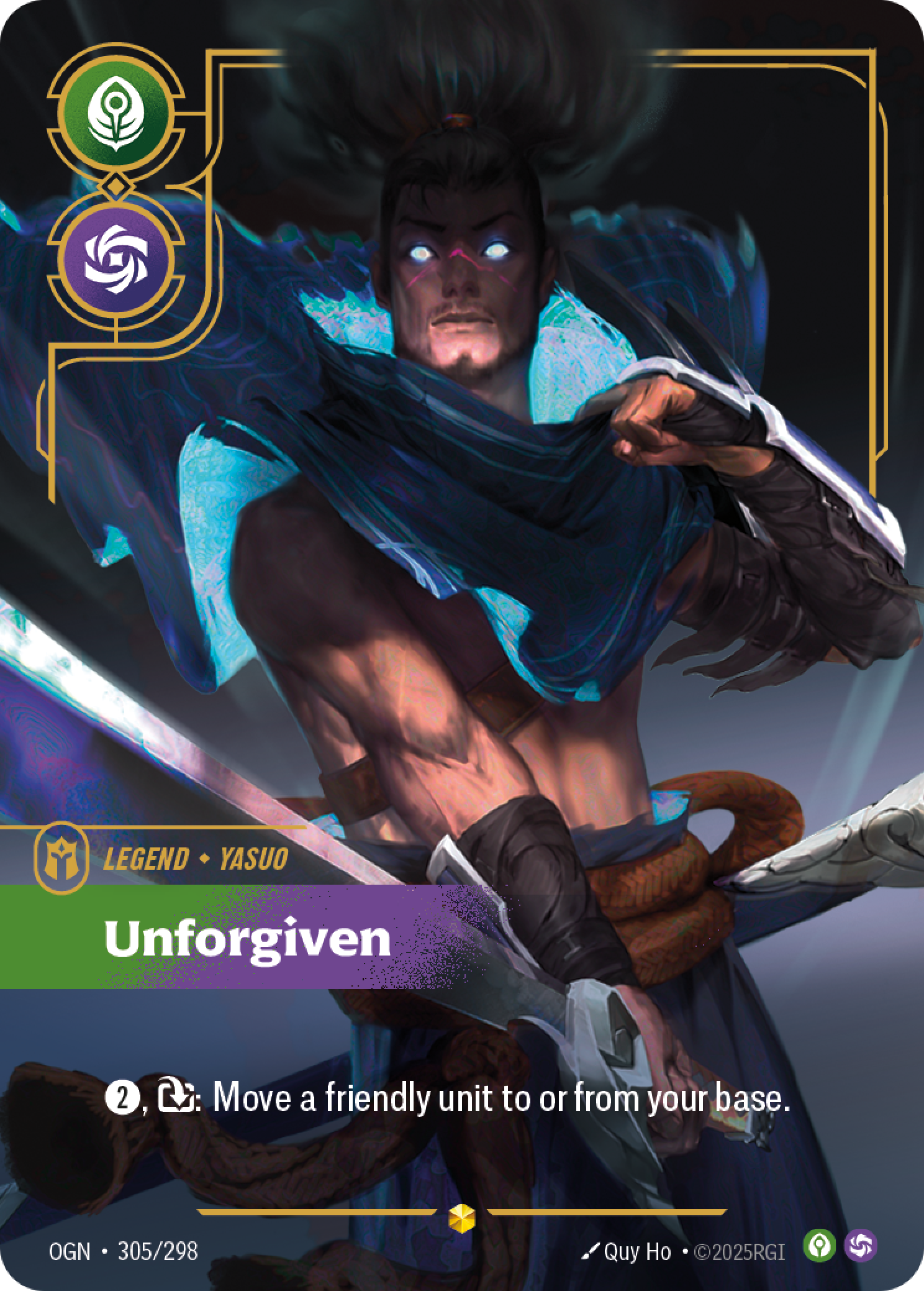 Unforgiven OGN-305/298 Alternate Art Riftbound card