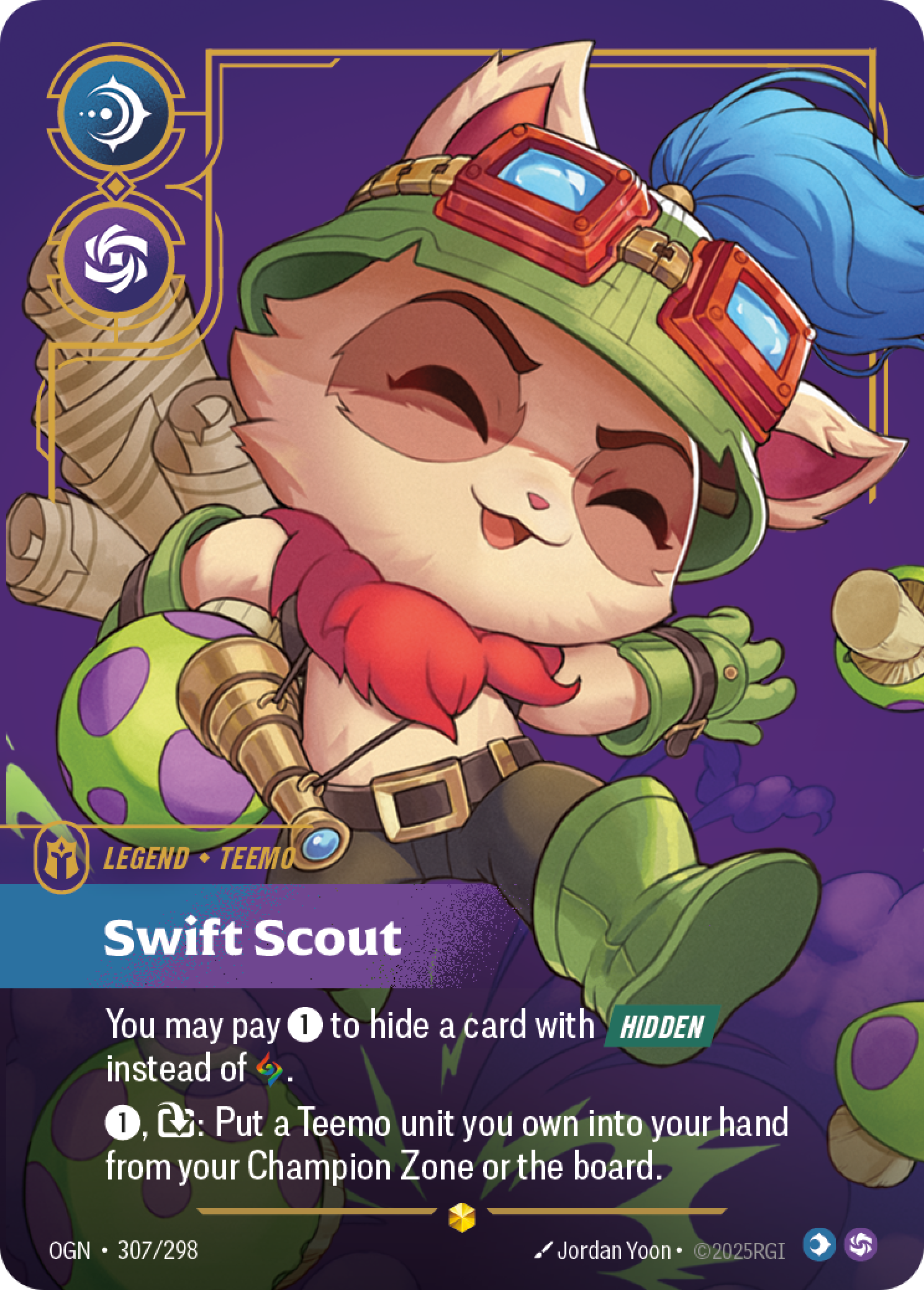 Swift Scout OGN-307/298 Alternate Art Riftbound card