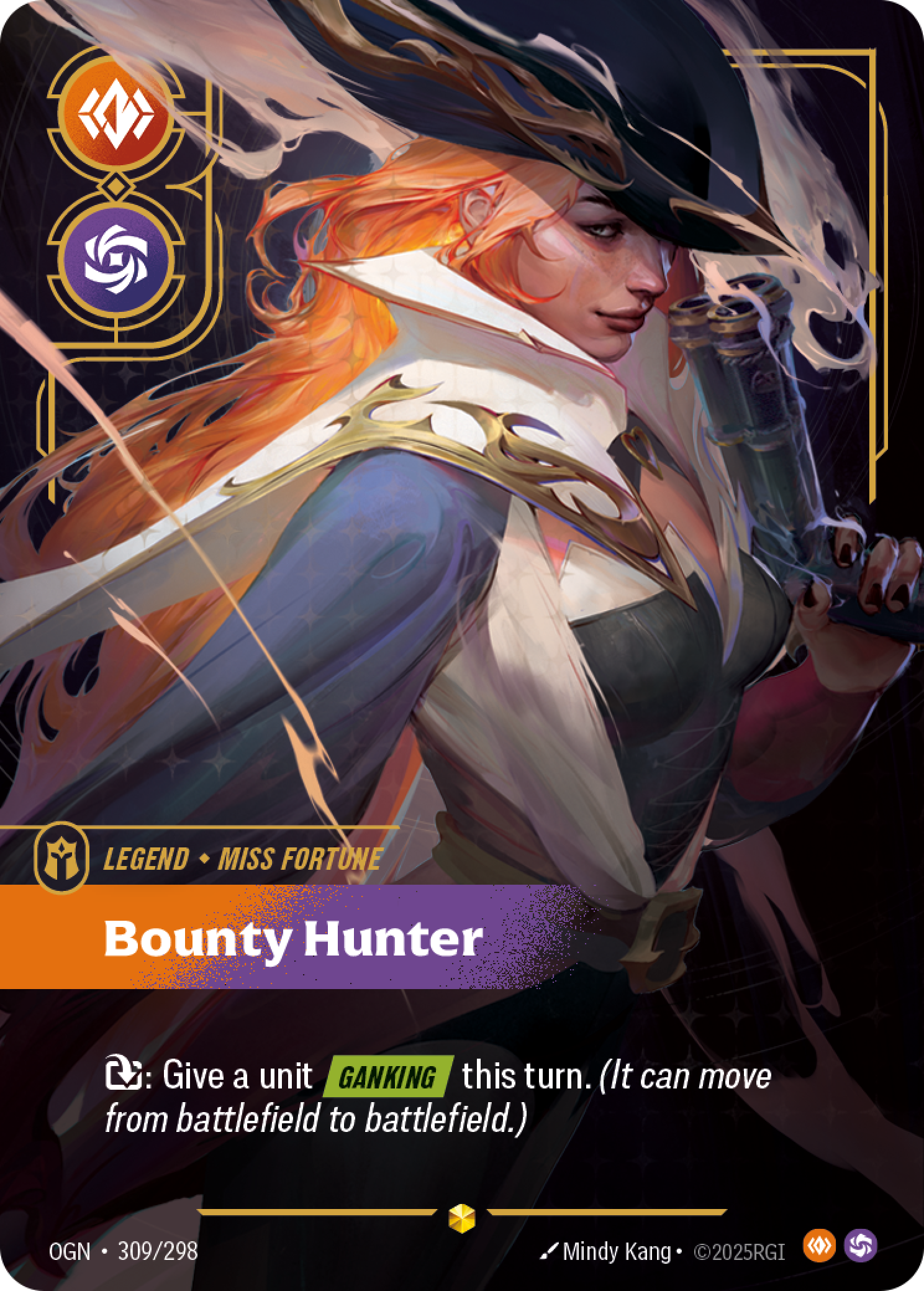 Bounty Hunter OGN-309/298 Alternate Art Riftbound card