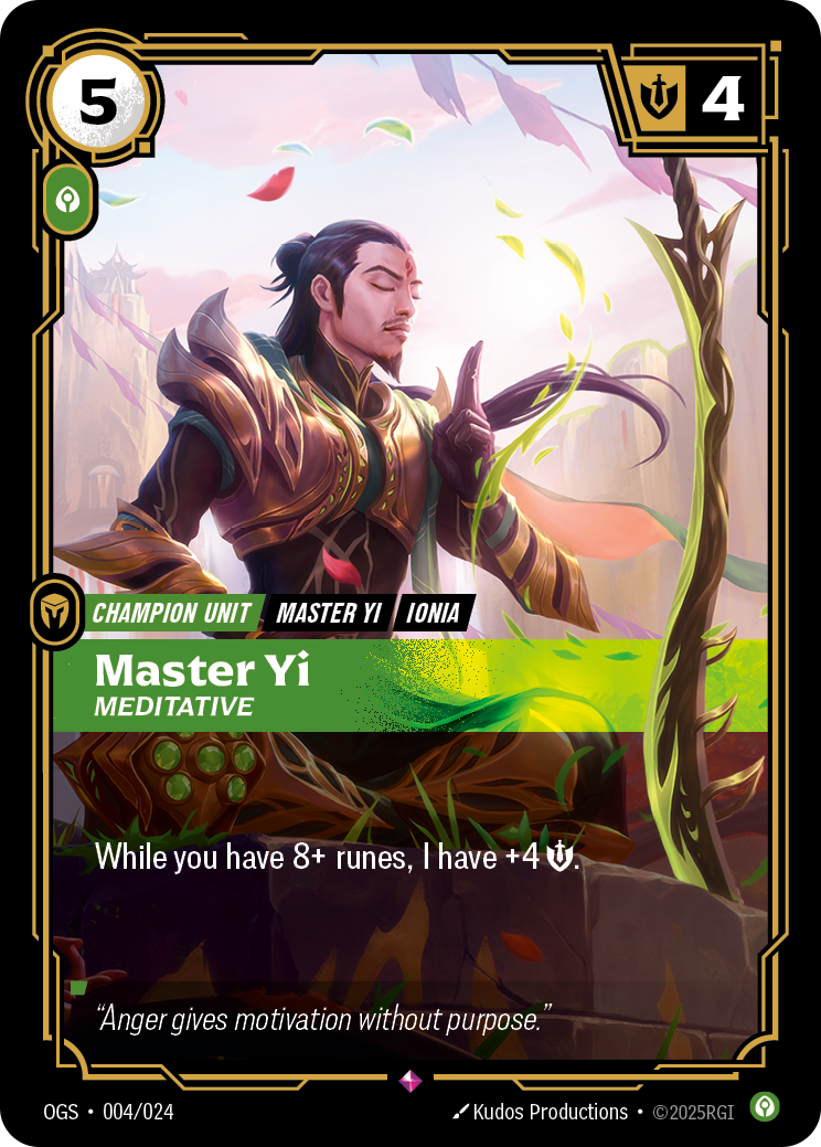 Yi, Meditative OGS-004/024 Normal Riftbound card