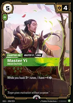 Yi, Meditative OGS-004-NN Foil Riftbound card