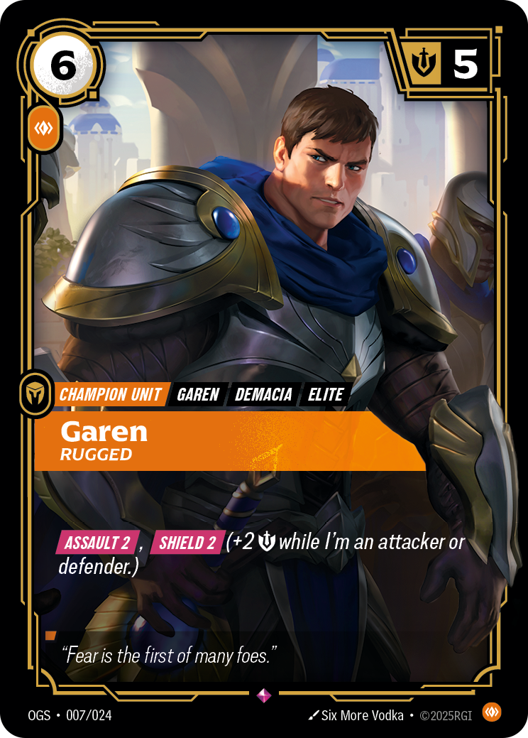 Garen, Rugged OGS-007/024 Normal Riftbound card