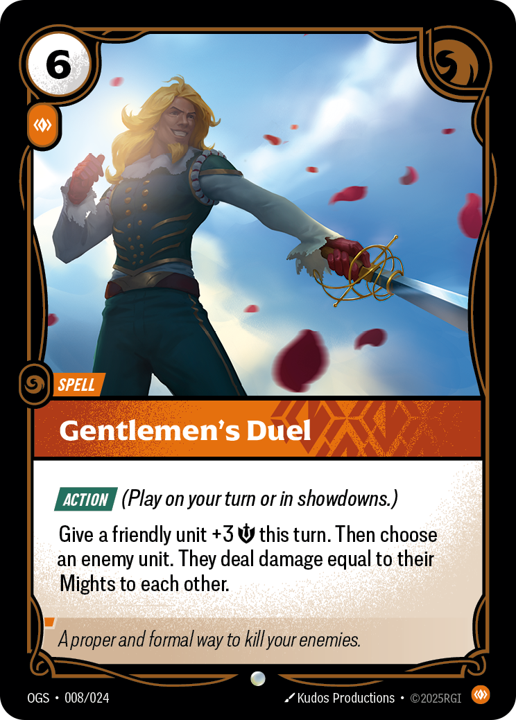 Gentlemen's Duel Riftbound card