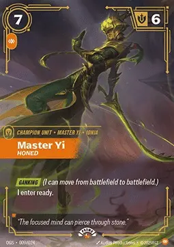 Yi, Honed OGS-009-NN Foil Riftbound card